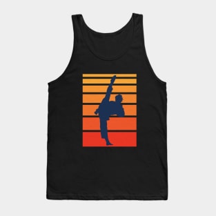 Retro Taekwondo Silhouette Tank Top